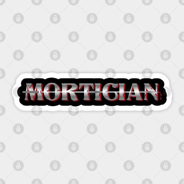 Funny Morticians Mortuary Students and Funeral Gift Sticker by Riffize